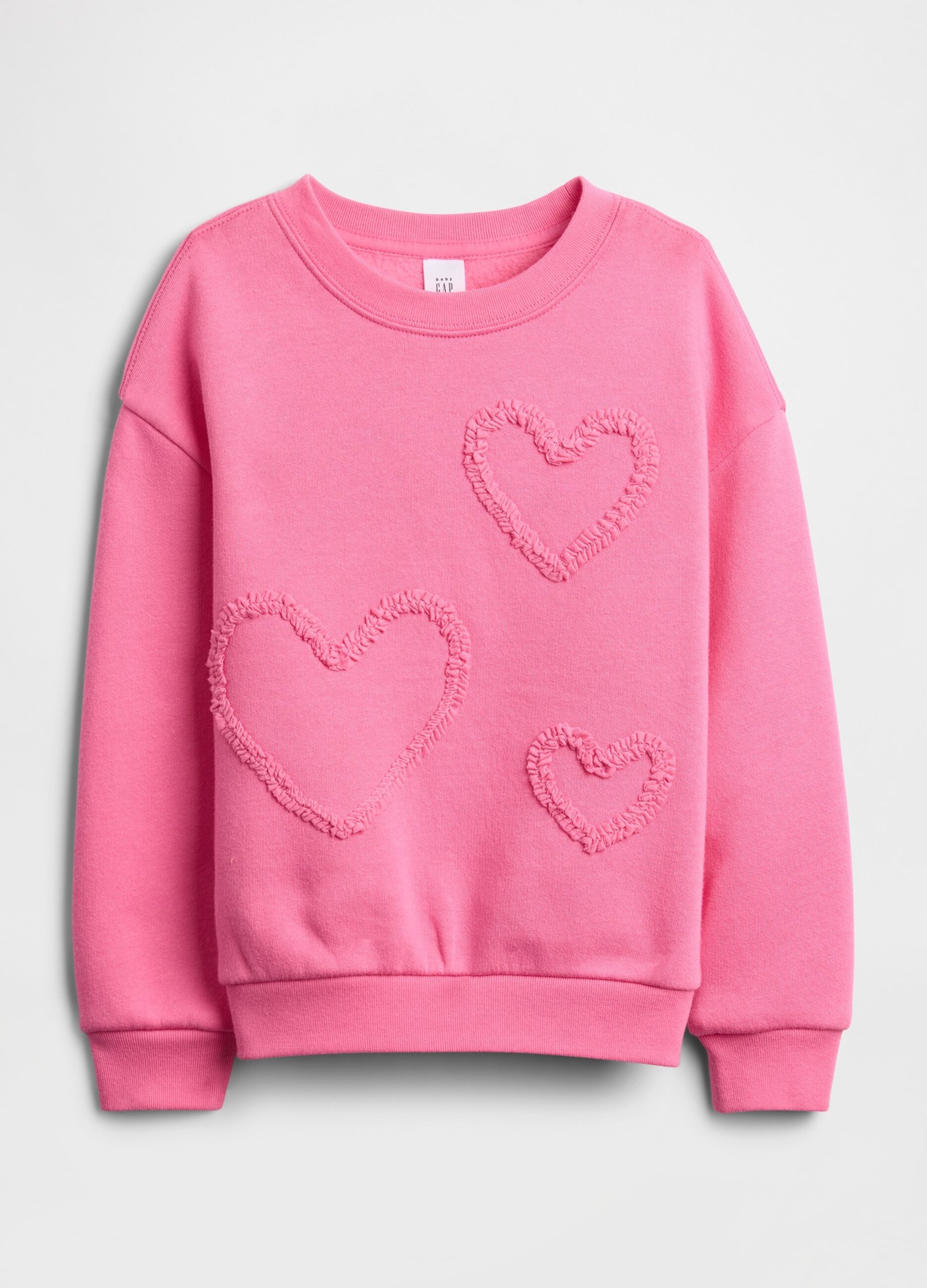 Pink cotton blend sweatshirt