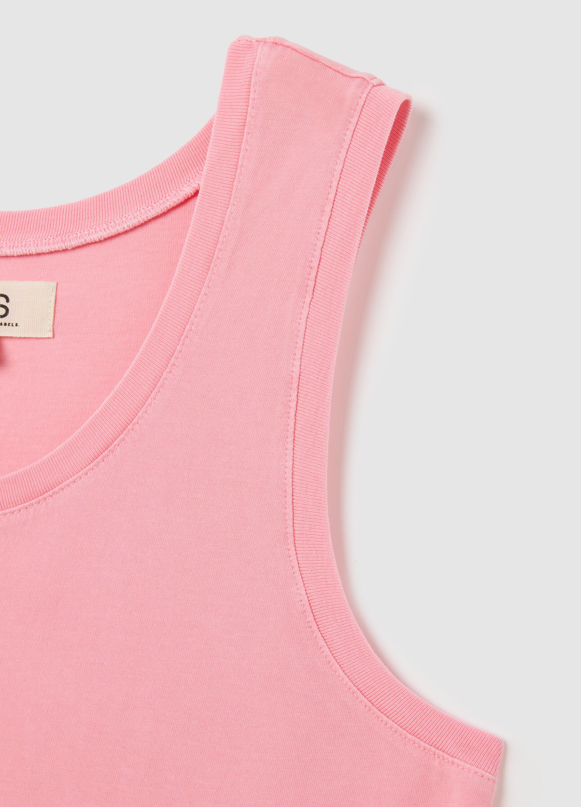Abito rosa da donna in puro cotone italiano