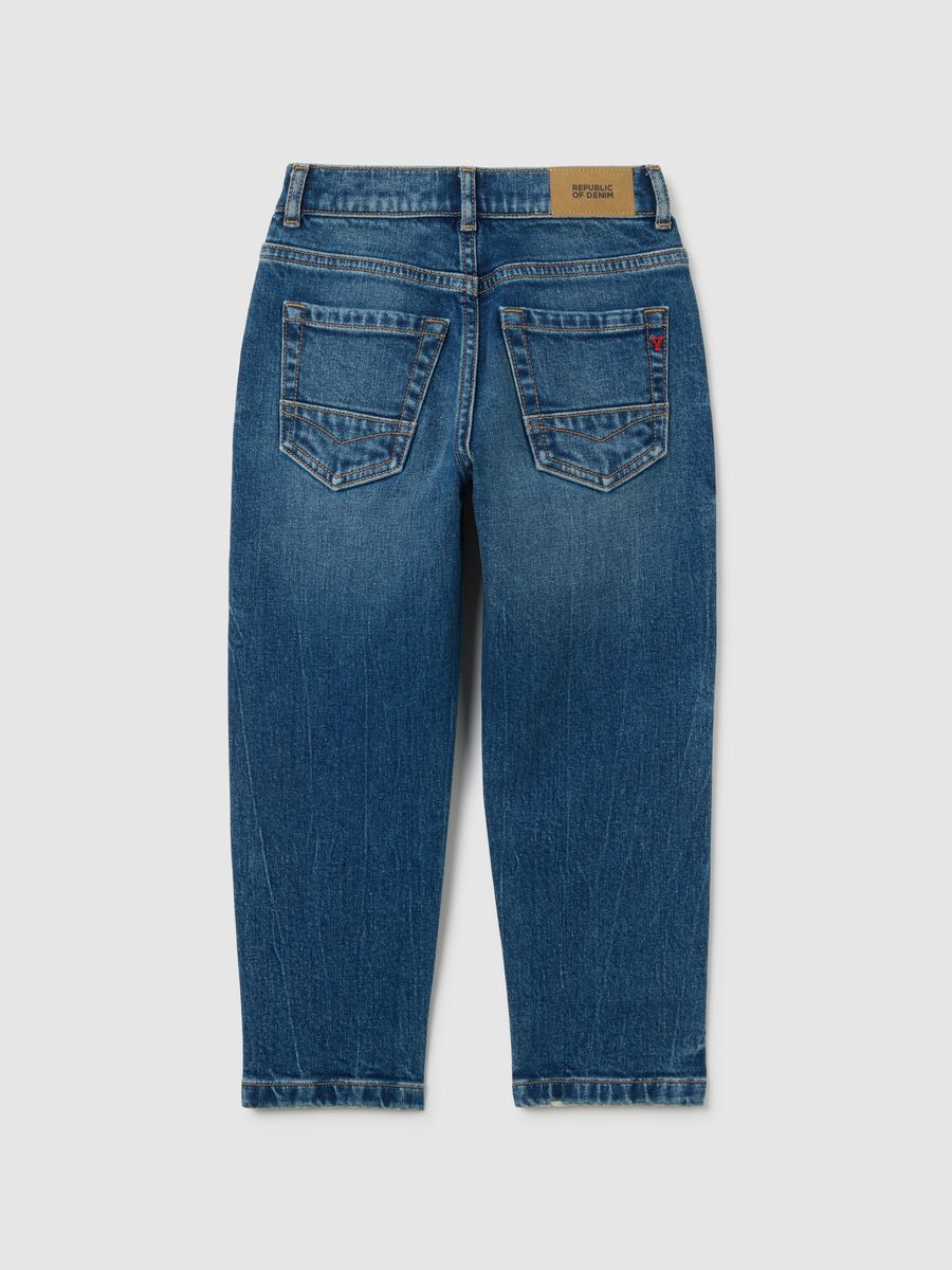 Children's blue denim jeans regular fit_1
