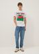 T-shirt in puro cotone bianca regular fit con stampa Keith Haring_1