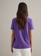 Short sleeve purple pure cotton T-shirt regular fit_3