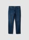 Blue denim slim-fit jeans in cotton and viscose blend_4