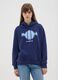 Blue cotton blend sweatshirt regular fit with Hard Rock Cafe logo_1
