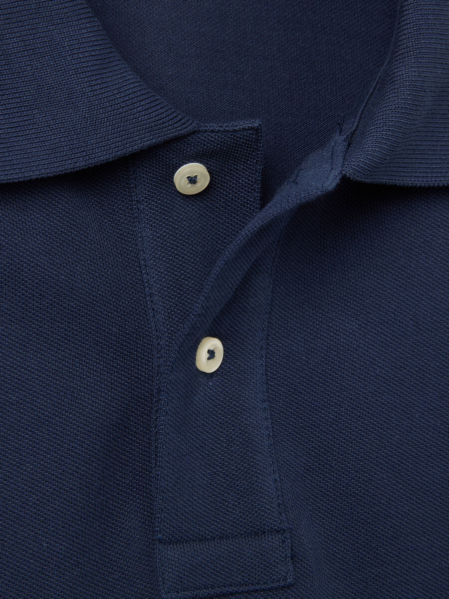 Men's Blue Regular Fit Pure Cotton Polo_1