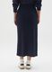 Elasticated Long Maternity Skirt Blue_3