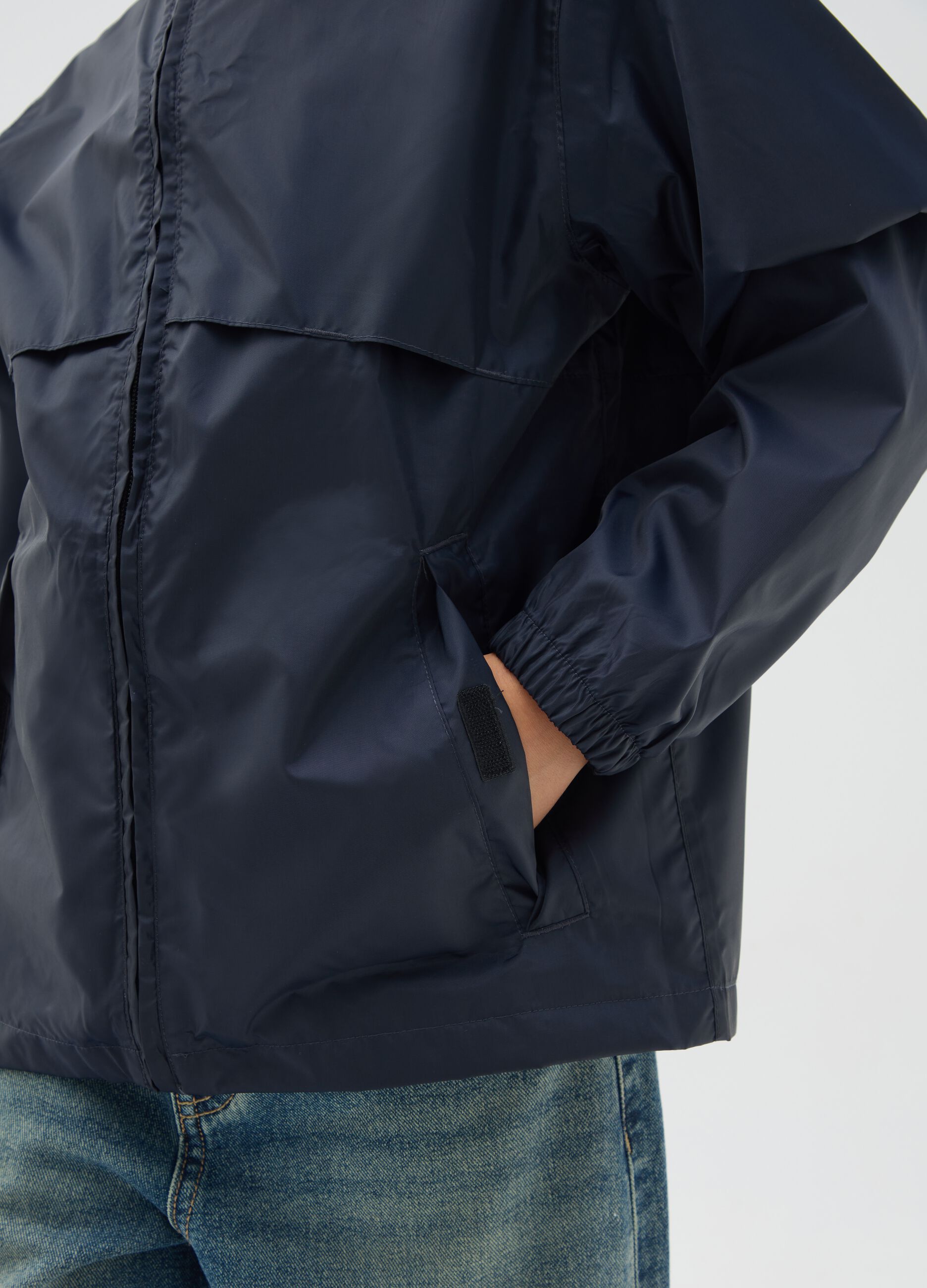 Boy's Blue Jacket with Hood