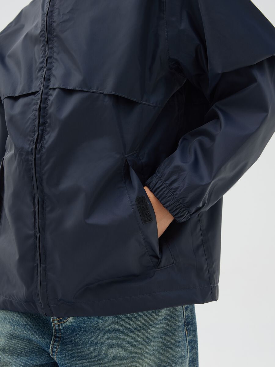 Boy's Blue Jacket with Hood_2