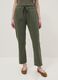 Women's Green Stretch Cotton Regular Fit Trousers_1
