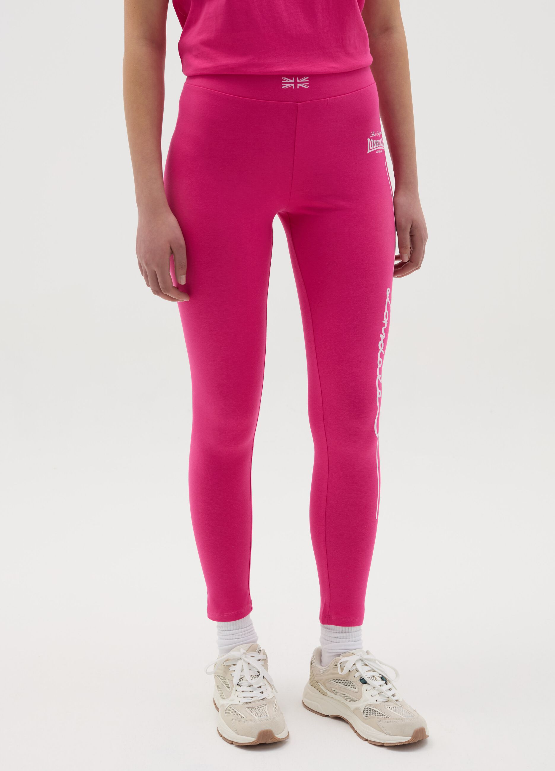 Leggings with logo print