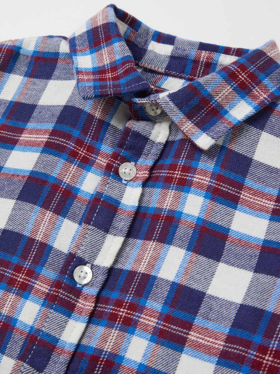 Shirt with check pattern in flannel_3