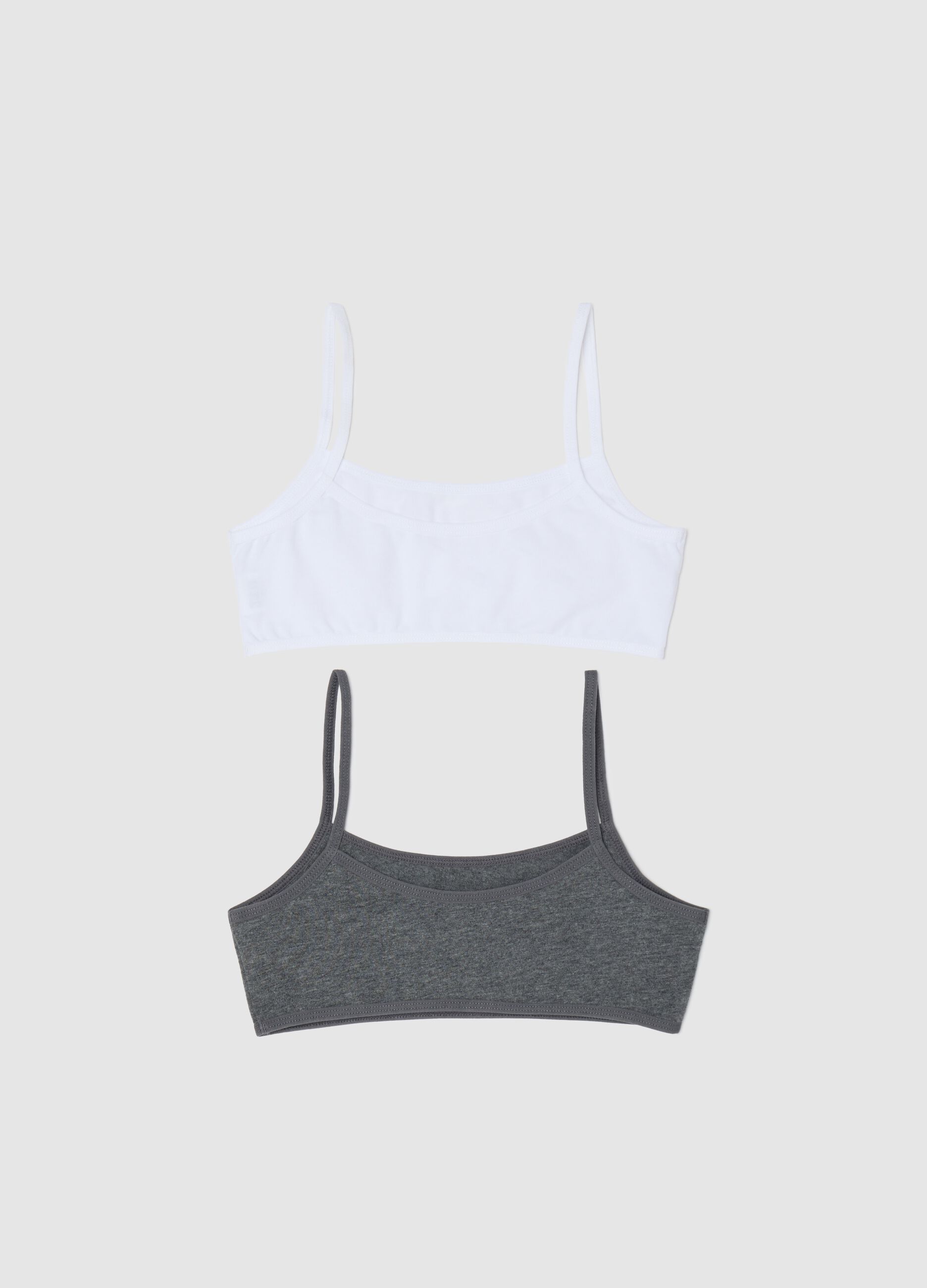 Two-pack stretch cotton under tops