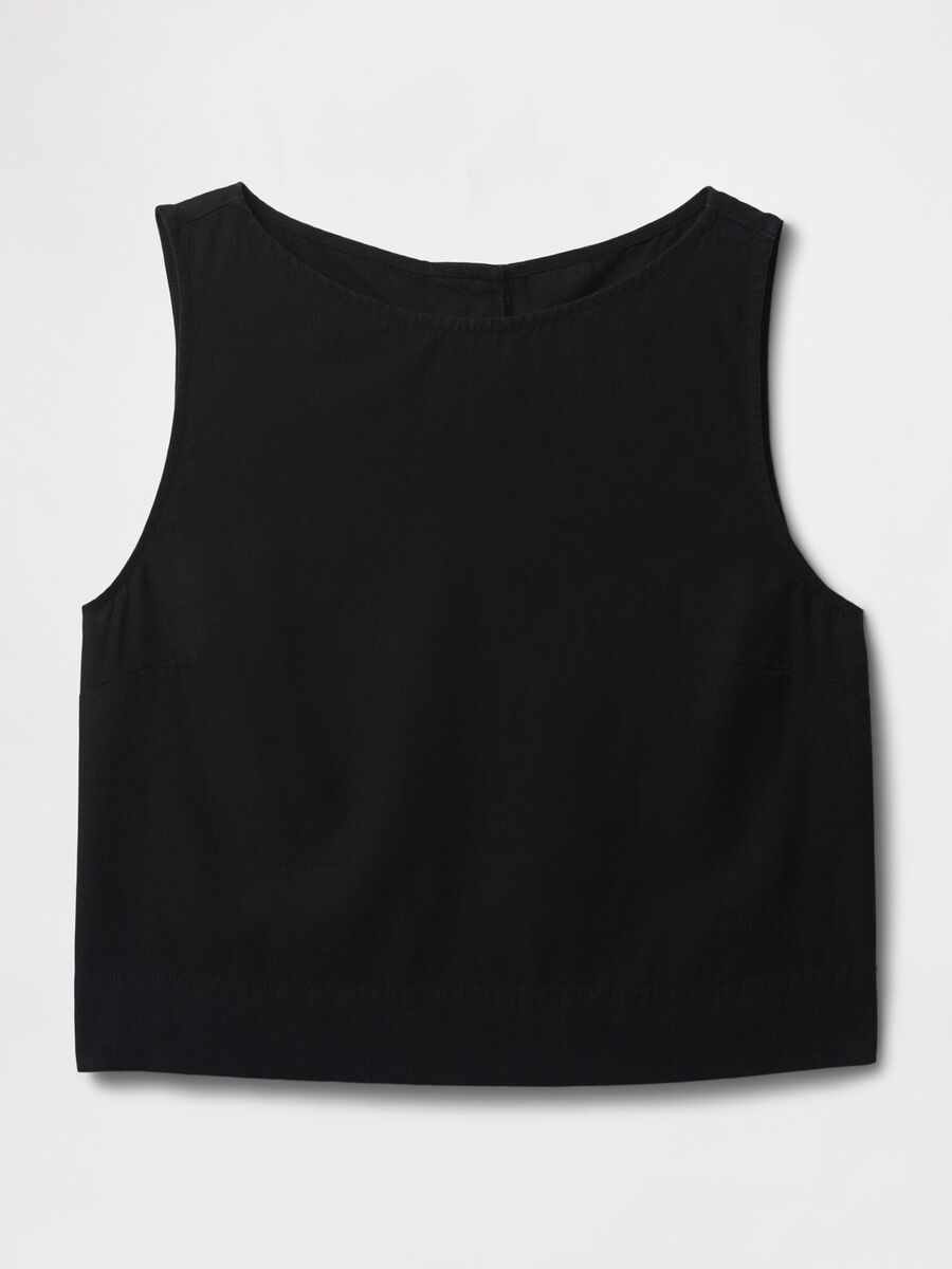 Black sleeveless top_4