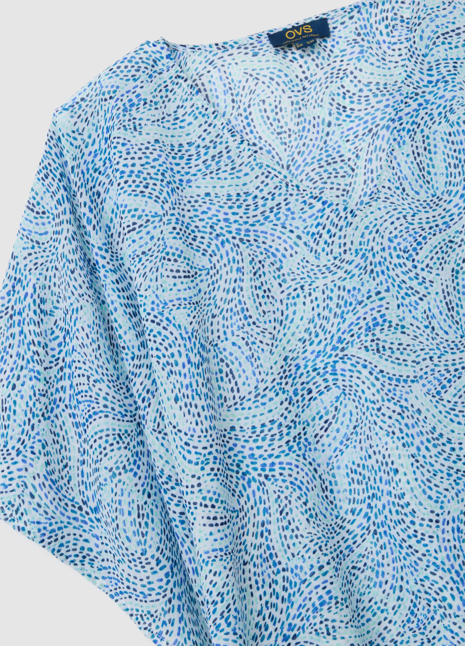 Caftano da donna in misto multicolor lungo