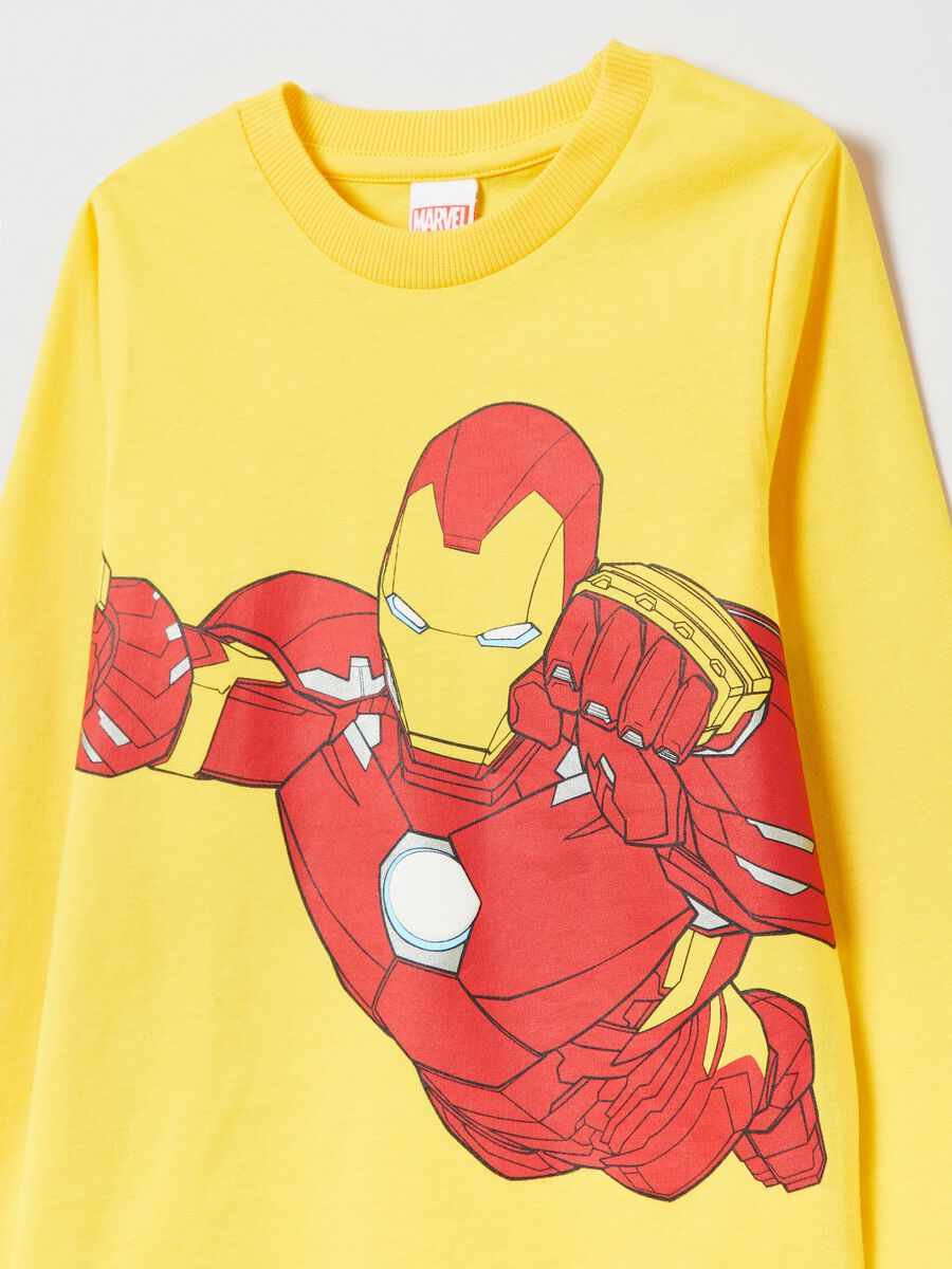 T-shirt a maniche lunghe stampa Iron Man_2