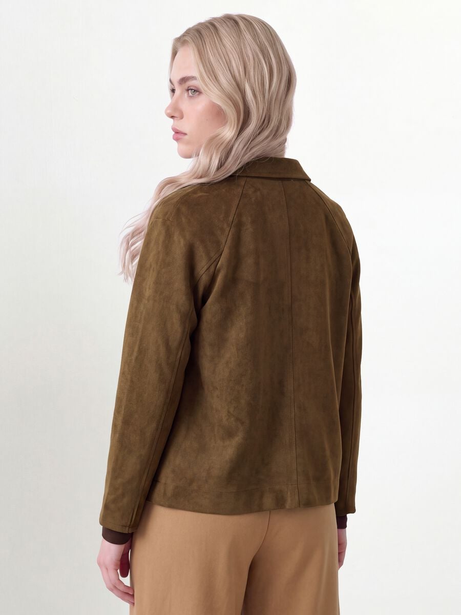 Giacca marrone regular fit con bottoni_3