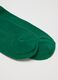 Green midi cotton blend socks_2