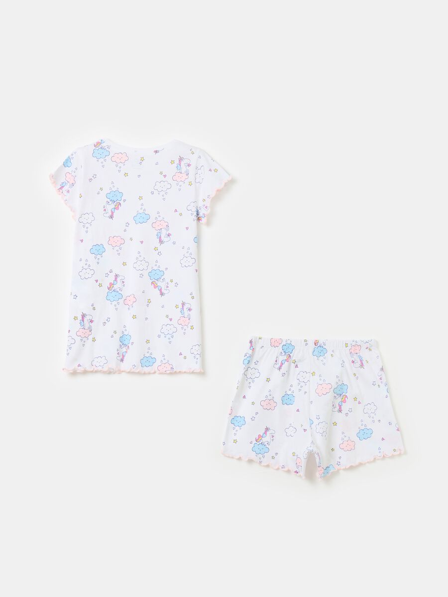 Organic cotton pyjamas with print_1