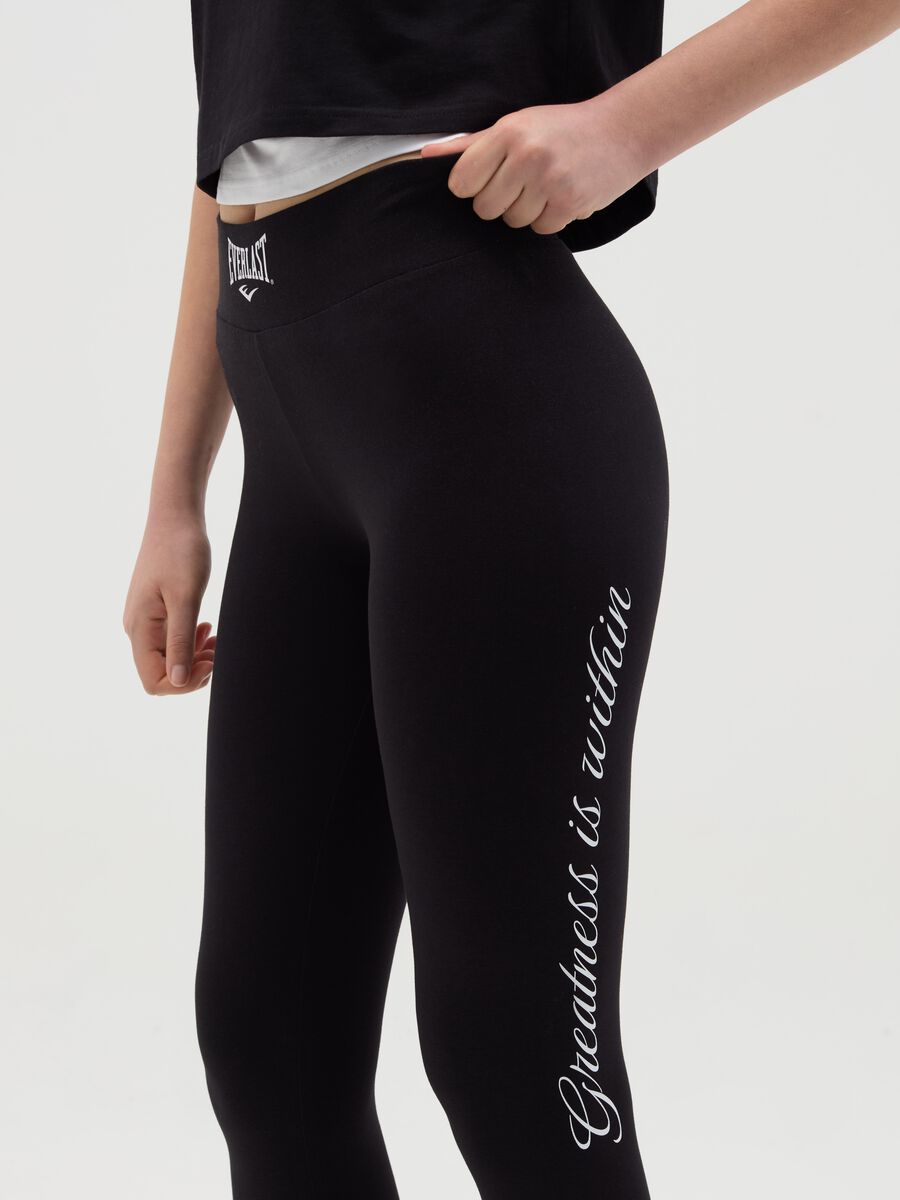 Printed stretch cotton leggings_3