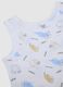 Children's sleeveless undershirts in multicolour pure cotton - Bipack_2