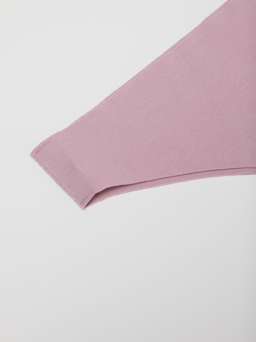 Slip a brasiliana in cotone elasticizzato rosa regular fit_5