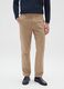 Beige baggy stretchy cotton blend trousers_2