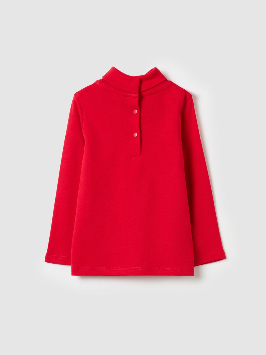 Long-sleeved T-shirt with high neck_1