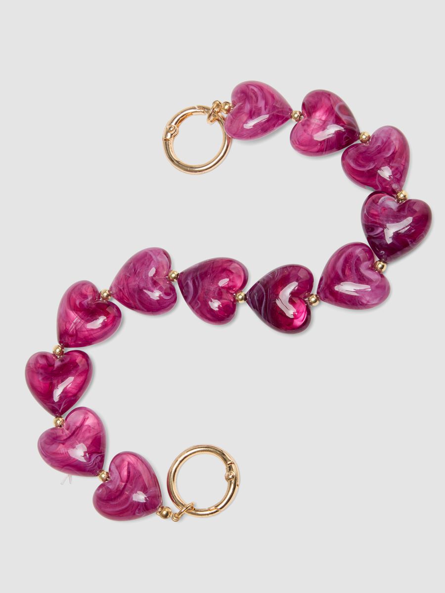 Purple Heart-Bead Bracelet_2