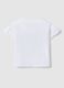 White stretch cotton T-shirt with Minnie print for girls_1