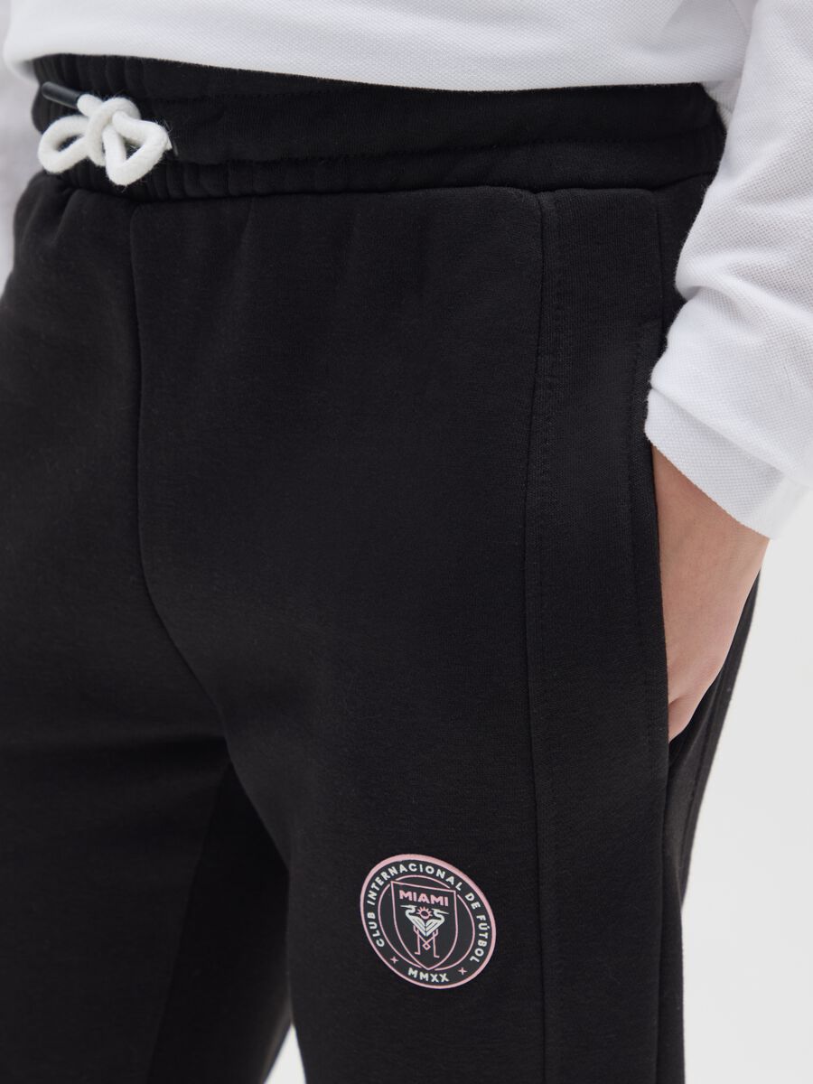 Pantaloni neri da bambino in misto cotone regular fit_2