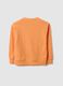 Kids' orange pure cotton sweatshirt with regular fit_1