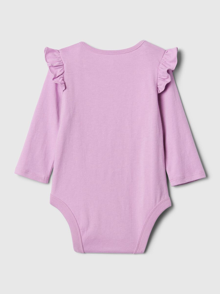 Body in cotone con rouches e ricamo logo_1