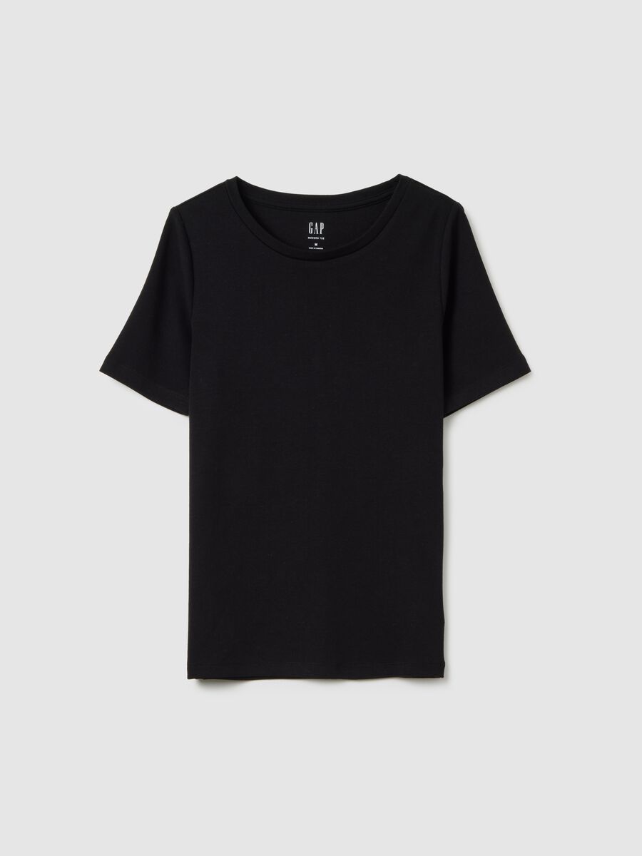 T-shirt in stretch cotton and viscose blend_2