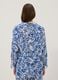 Blue and white organic cotton kaftan with tropical print_3