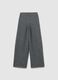 Girl's Grey Wide Leg Trousers in Stretch Fabric_4