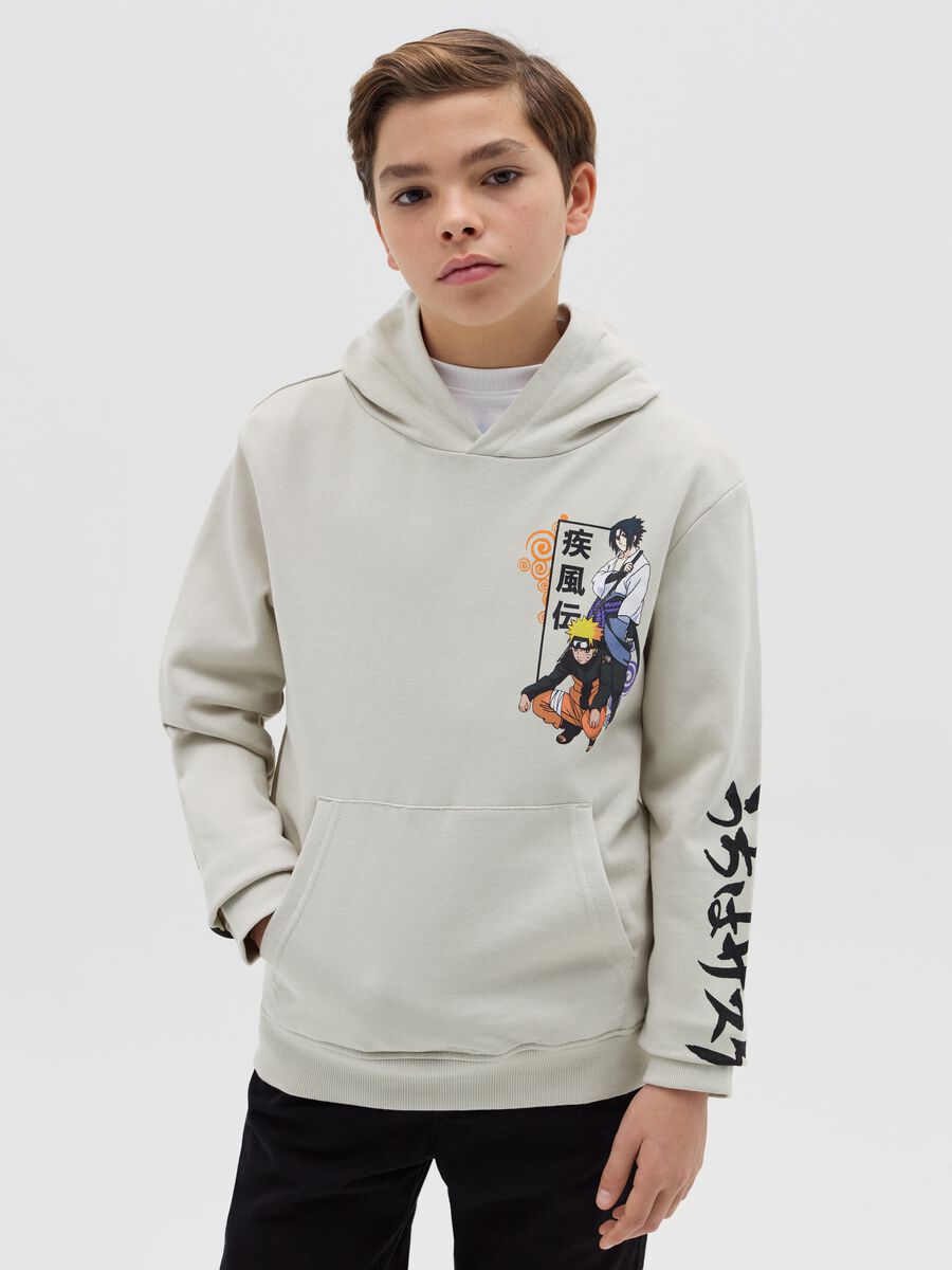 Sweatshirt with hood and Naruto print_0