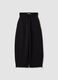 Black cotton-blend baggy-fit jogger trousers_0