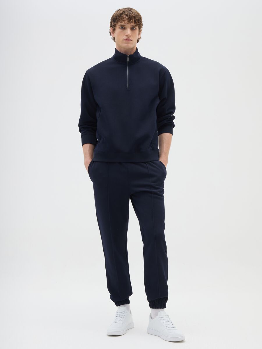 Blue Stretch Trousers_0