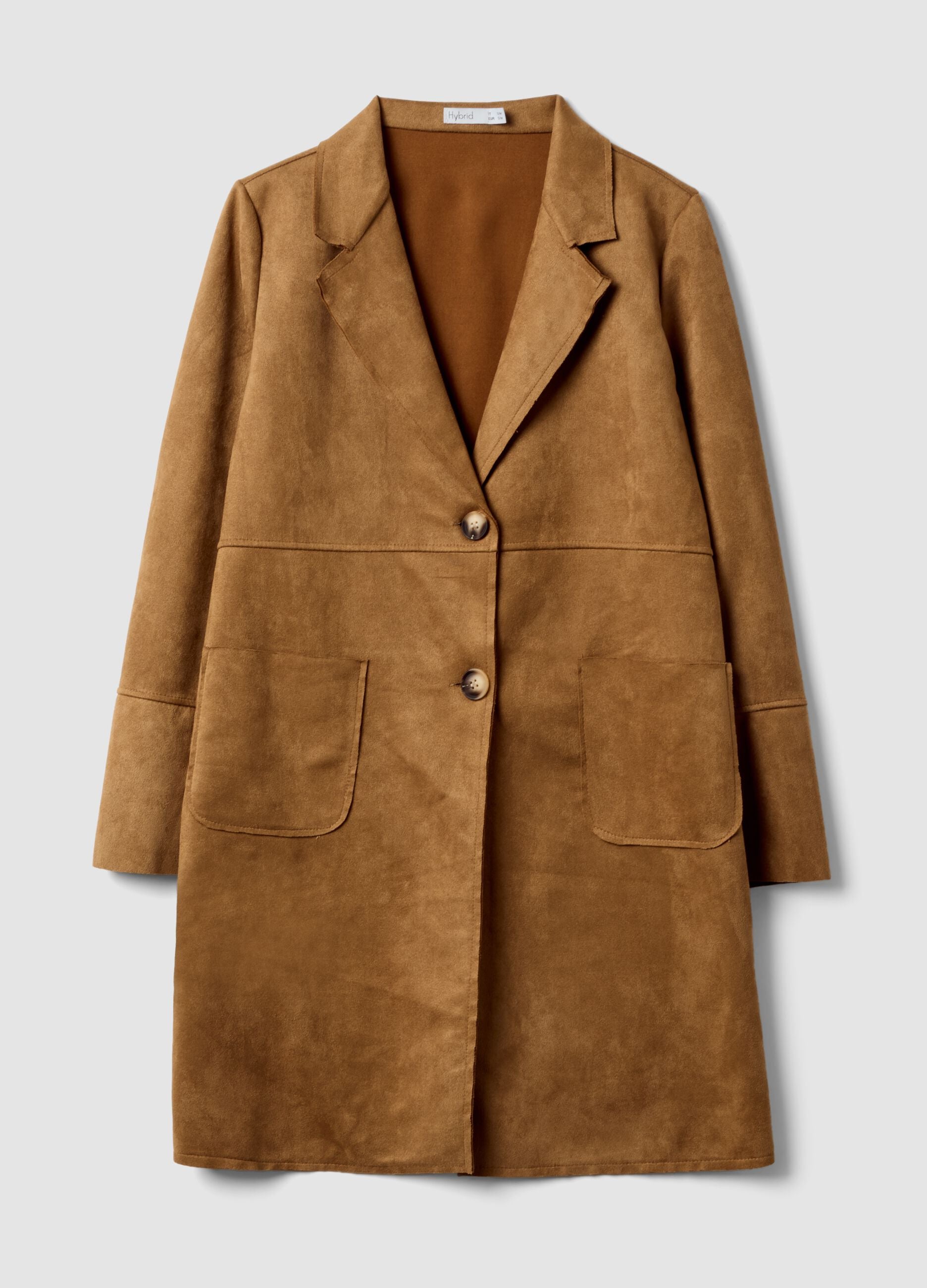 Brown Ultralight regular-fit jacket with lapels and two pockets