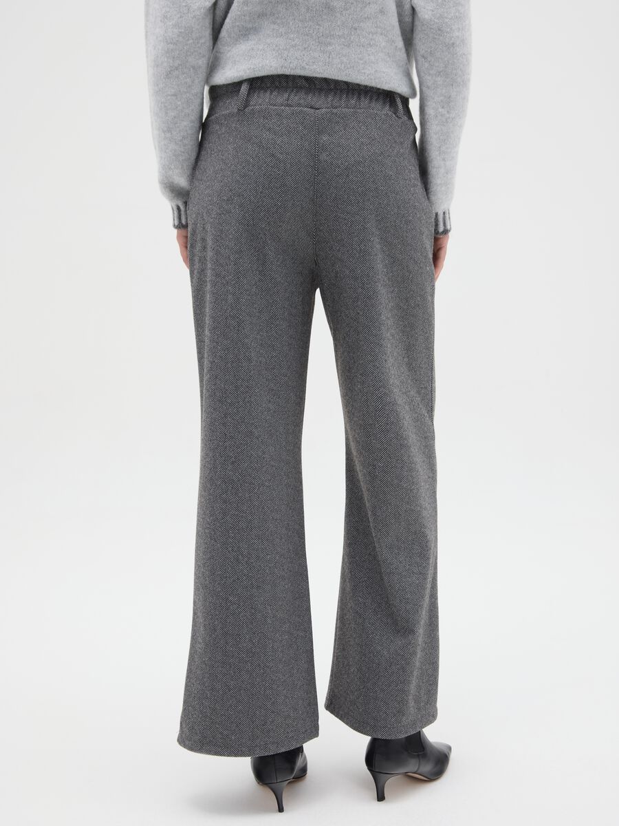 Grey Regular Fit Trousers_2