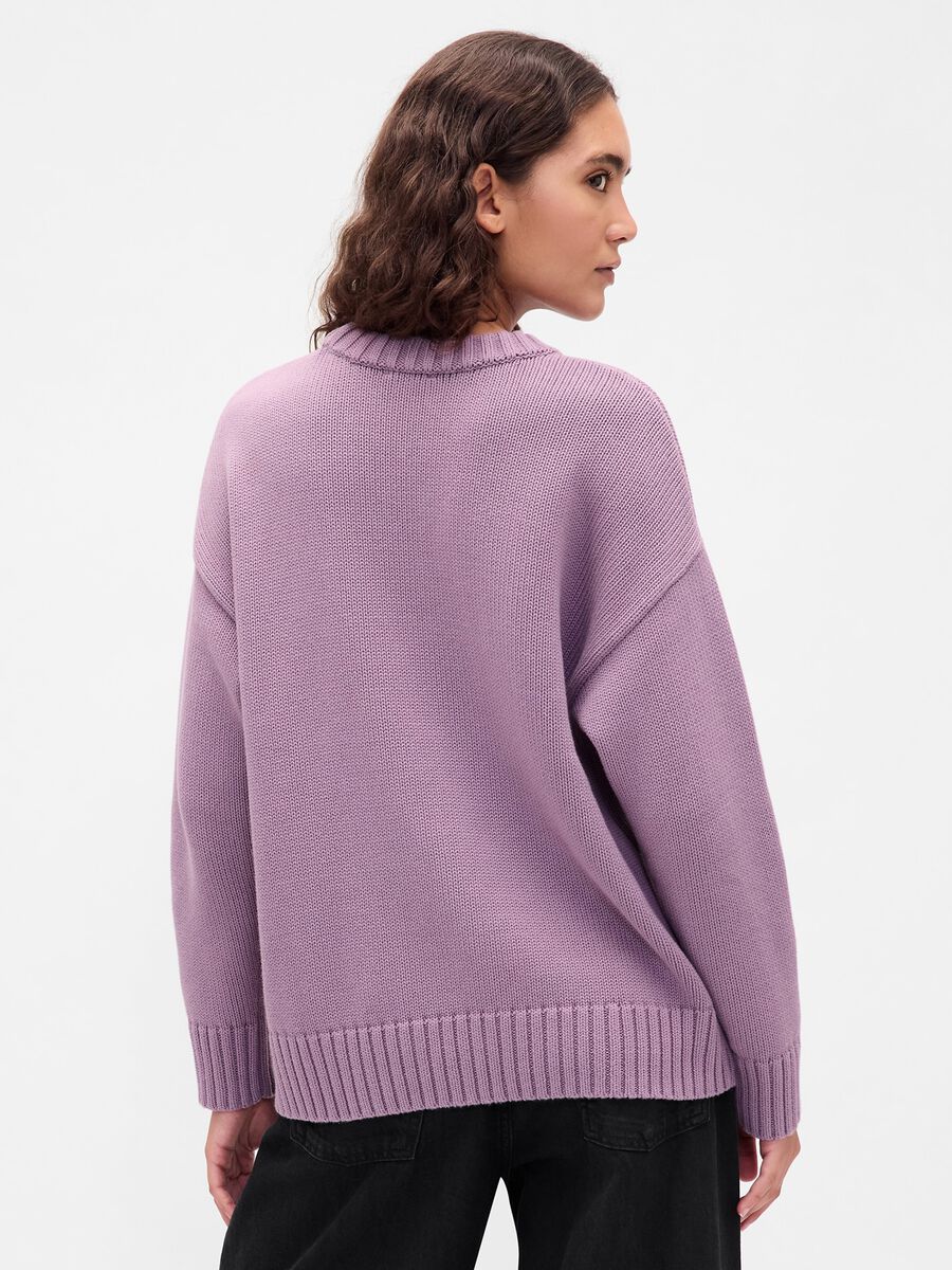Maglione viola in cotone_1