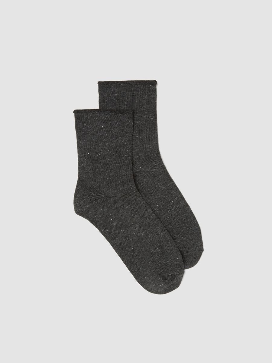 Black Stretch Viscose Socks_0