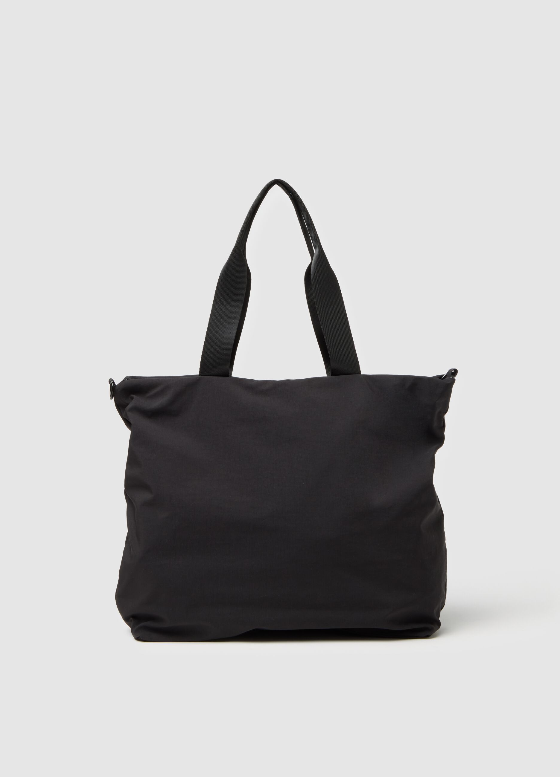 Borsa in misto nero con manici