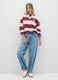 Regular fit striped cotton blend sweatshirt_0