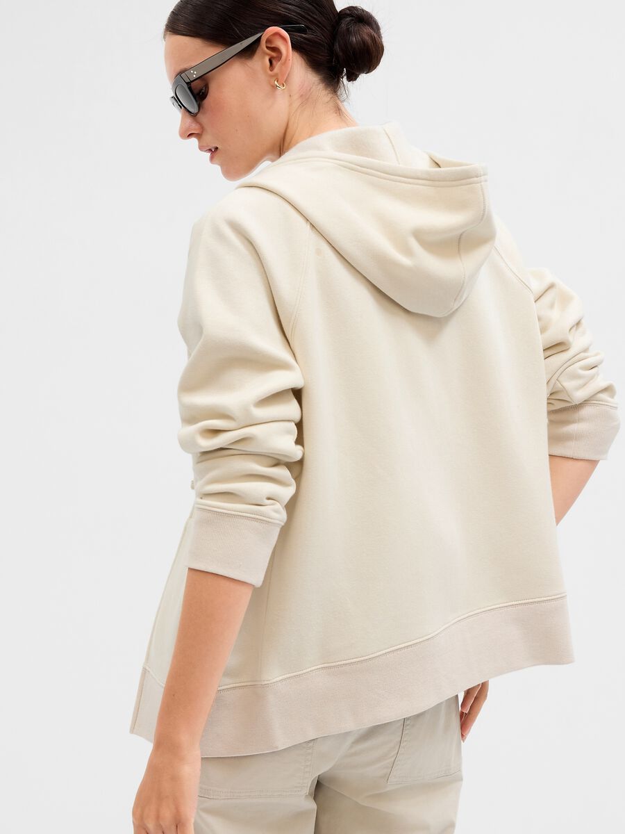 Full-zip sweatshirt with raglan sleeves and logo embroidery_1