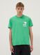 Green pure cotton short-sleeve T-shirt_2