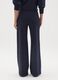 Wide Stretch Maternity Trousers in Blue_3