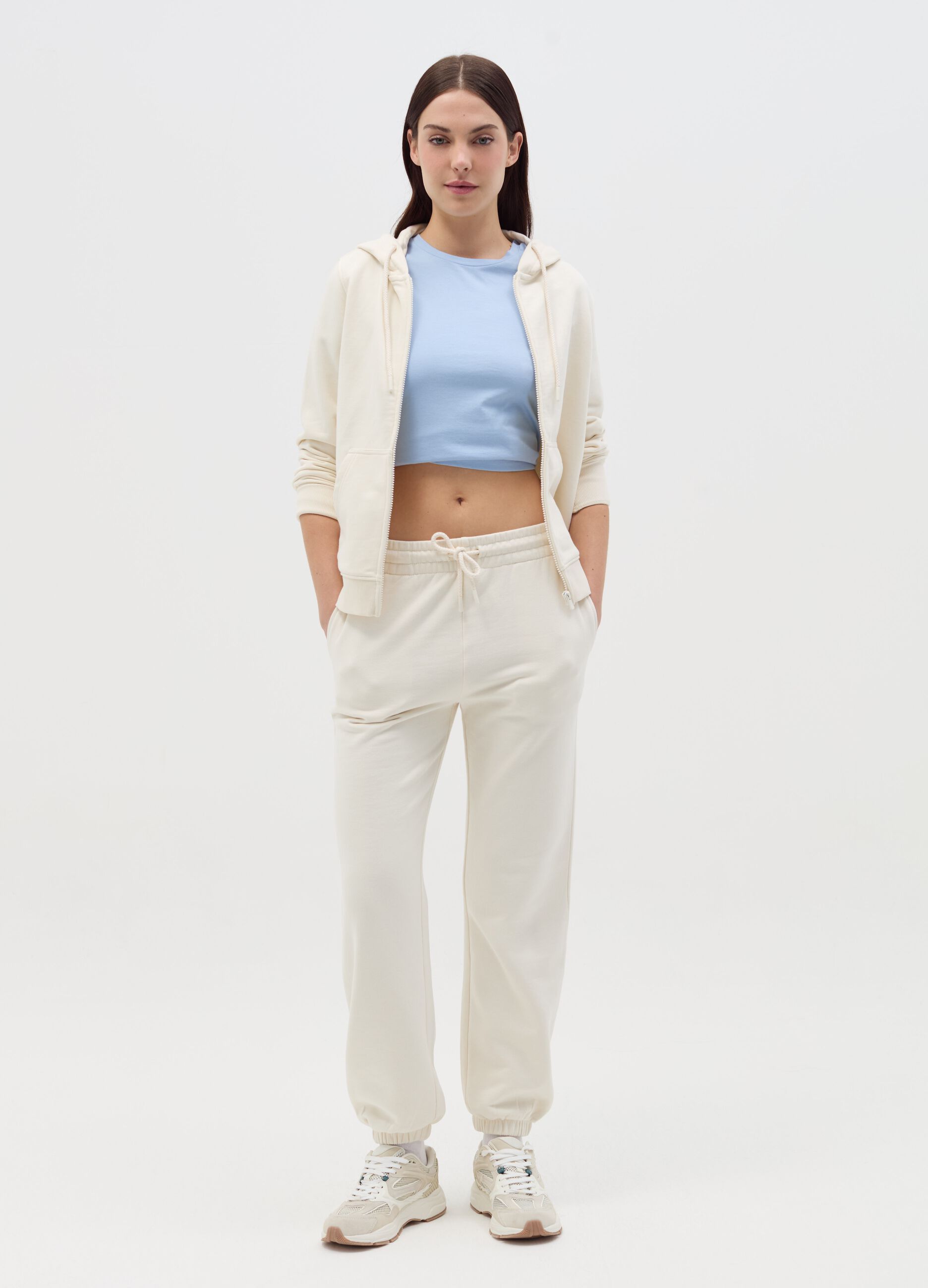 Essential joggers in fleece with drawstring