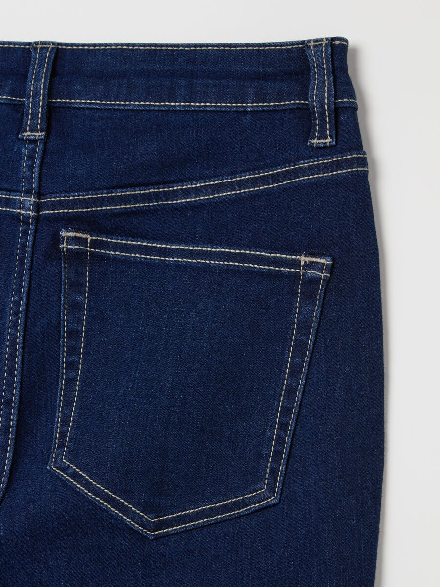 Flare-fit bootcut jeans with slits_5