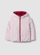 Giubbotto Ultralight reversibile rosa imbottito con cappuccio per bambina_0
