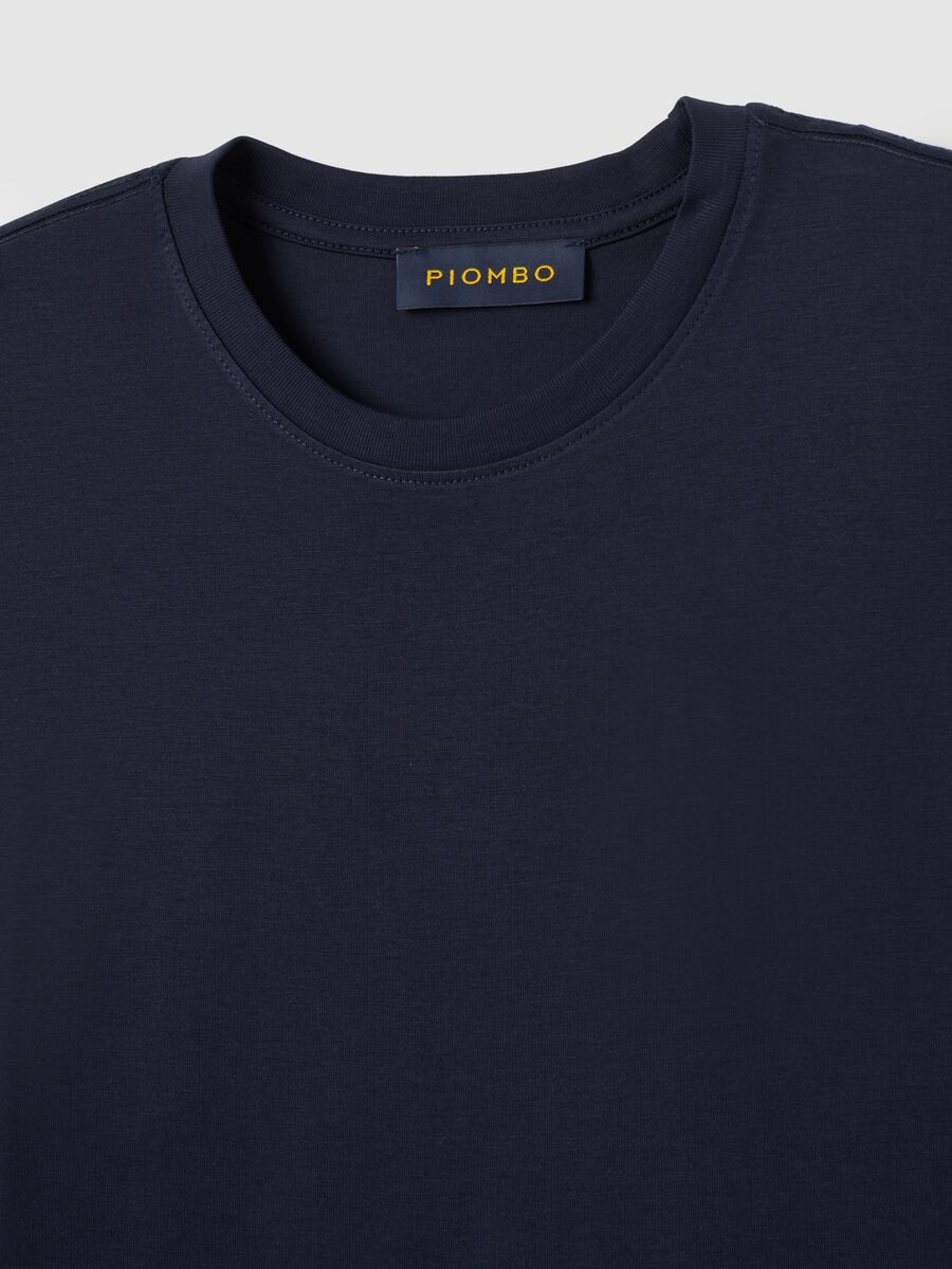 Blue Pure Cotton T-shirt_1